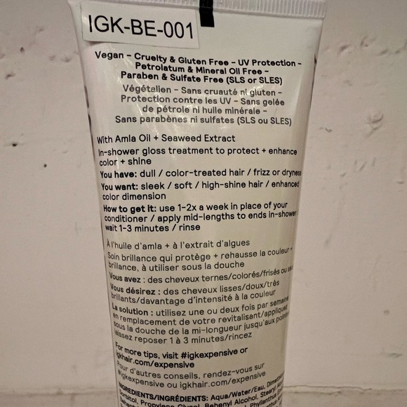 IGK - Expensive - Amla Oil Hi-Shine Topcoat 4.2 fl oz - Picture 3 of 4